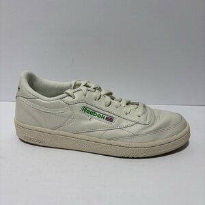 Reebok Women’s Club C 85 White Leather Sneakers, Size 9 M